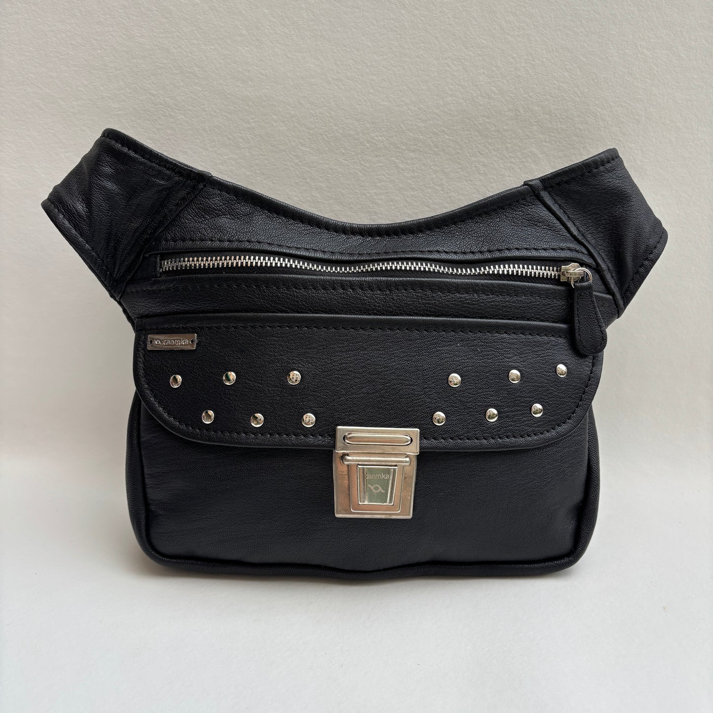 BioCuir Classic Black &amp; Silver BioCuir® Natural Leather Exclusive Piece No. 6678