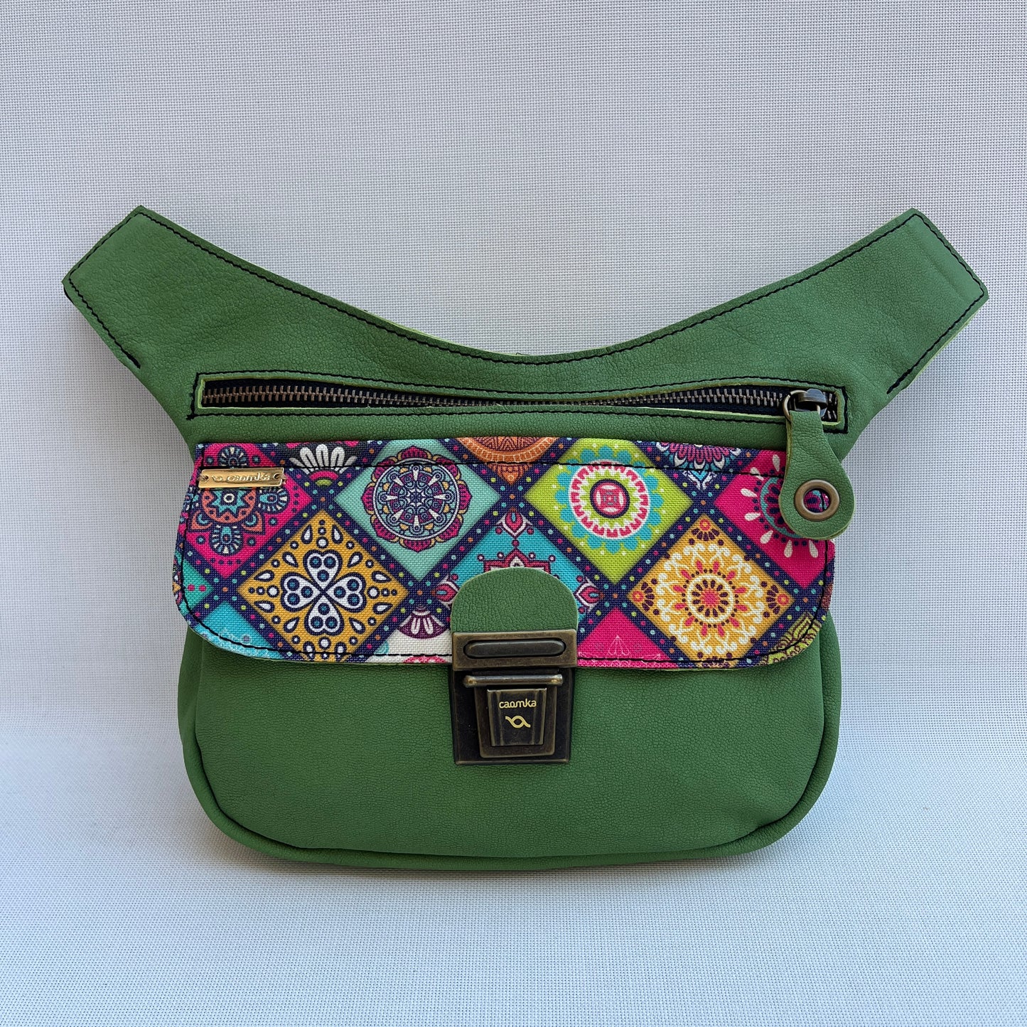 Special Green & Mandalas · Piel natural BioCuir® · Pieza Única Núm. 13755