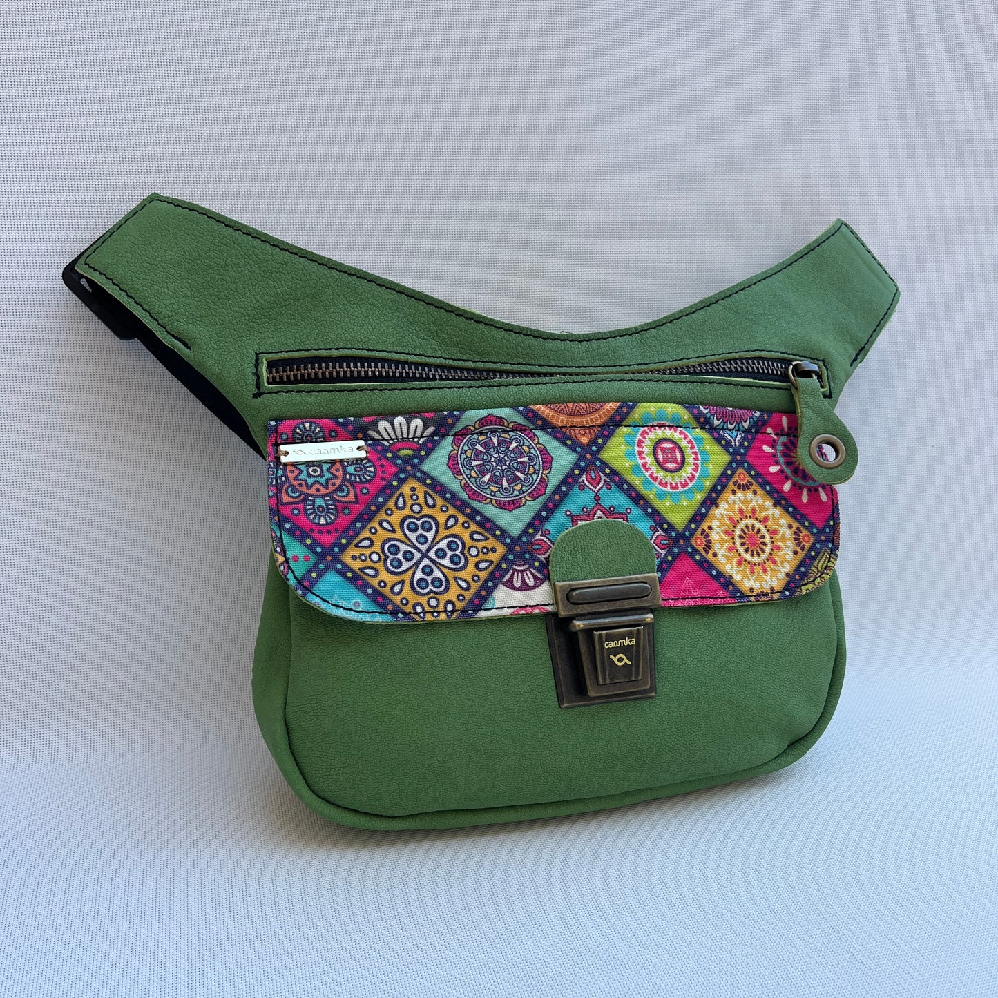 Special Green & Mandalas · Piel natural BioCuir® · Pieza Única Núm. 13755
