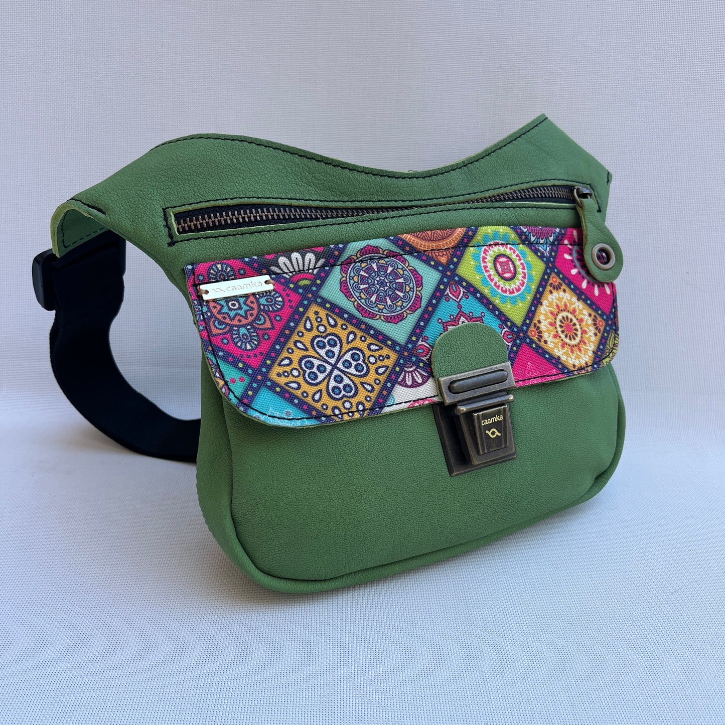 Special Green & Mandalas · Piel natural BioCuir® · Pieza Única Núm. 13755