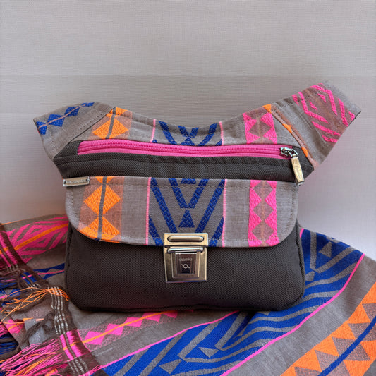 Pack Riñonera + Pañuelo "Etnical Happy Colors" · Pieza Única Núm. 18477