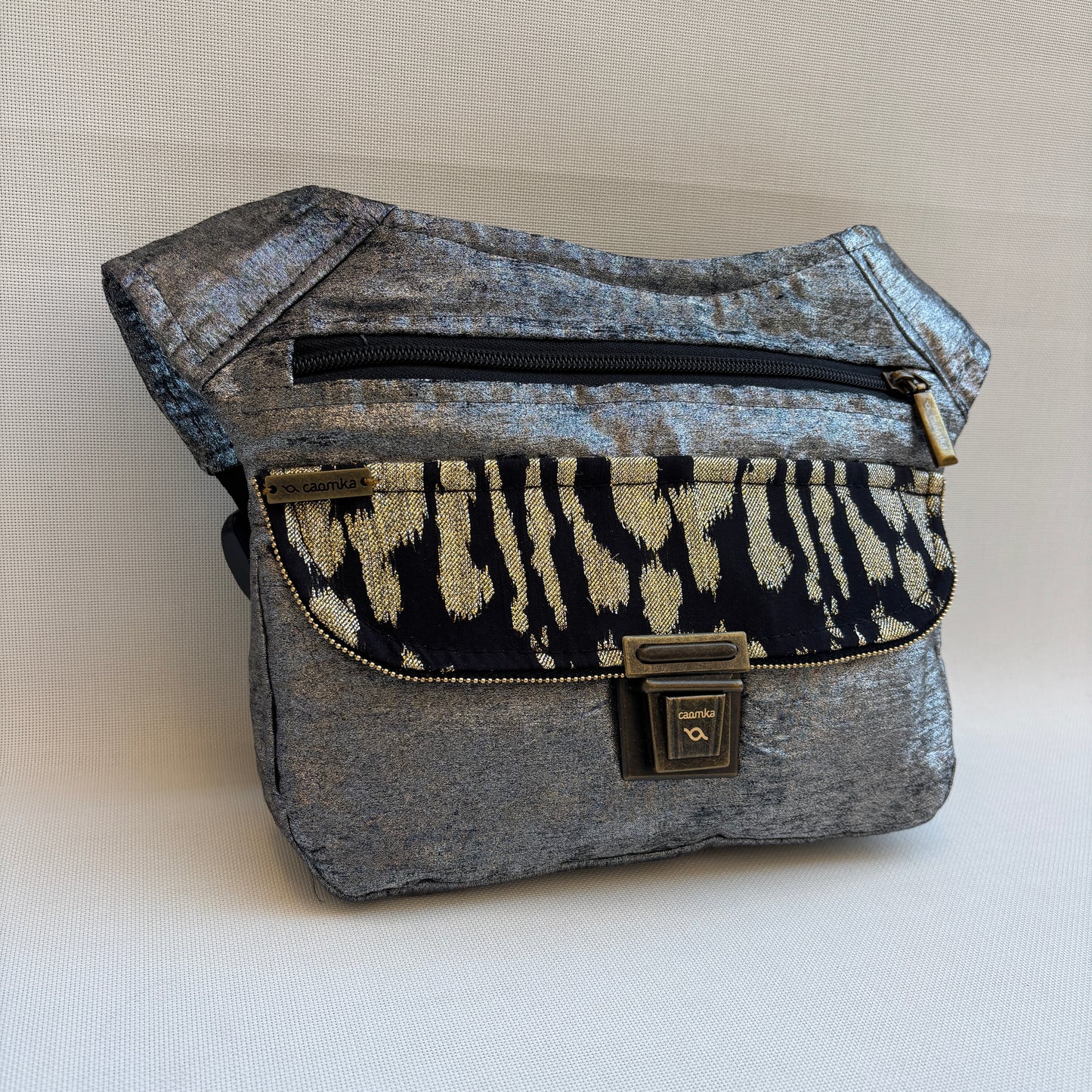 Riñonera "Elegant India" + Bolsillo trasero con cremallera · Pieza Única Núm. 18615