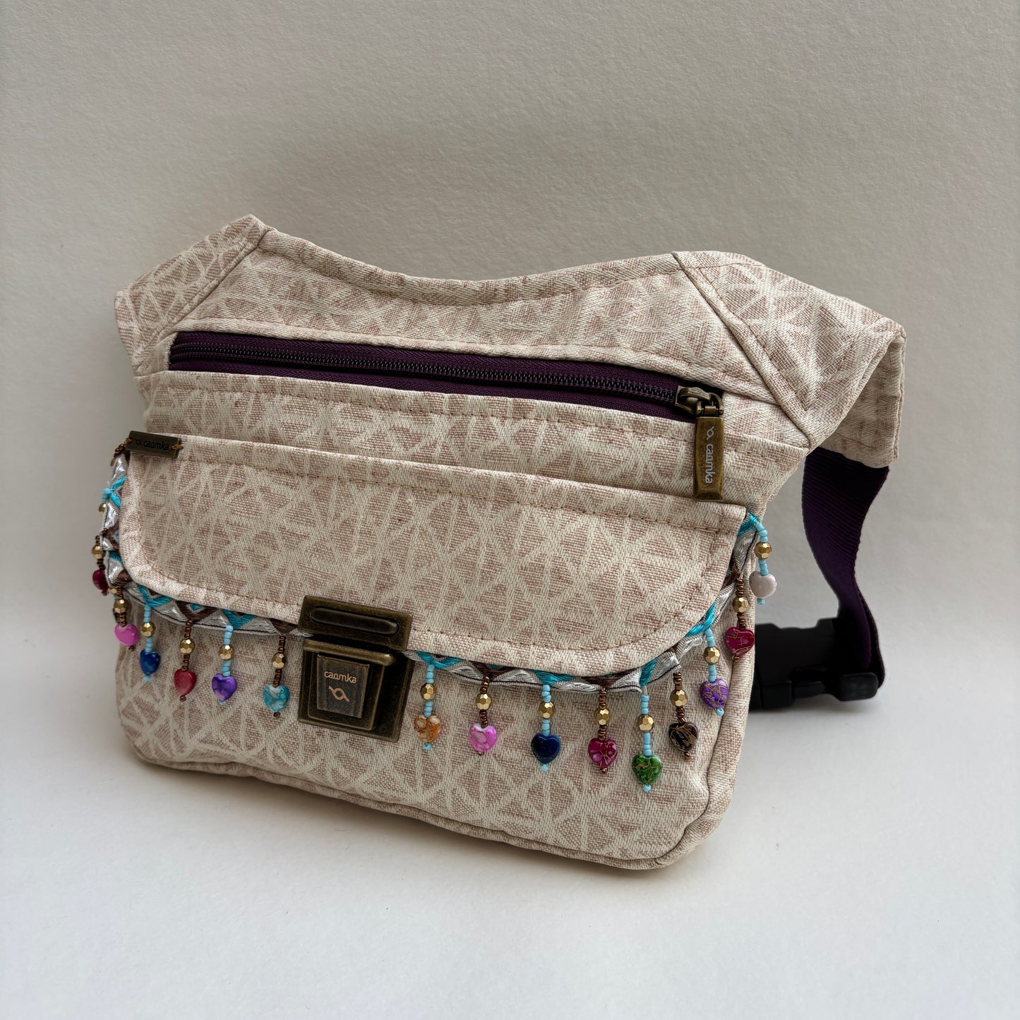 Riñonera "Special Geometric Fantasy" · Impermeable + Bolsillo trasero extra · Pieza Única Núm. 19450