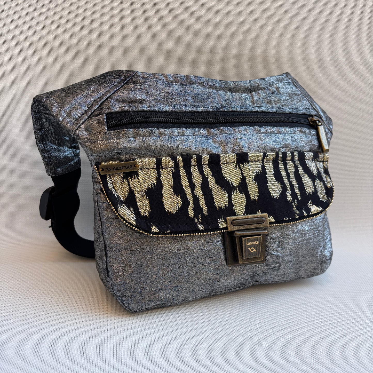 Riñonera "Elegant India" + Bolsillo trasero con cremallera · Pieza Única Núm. 18615