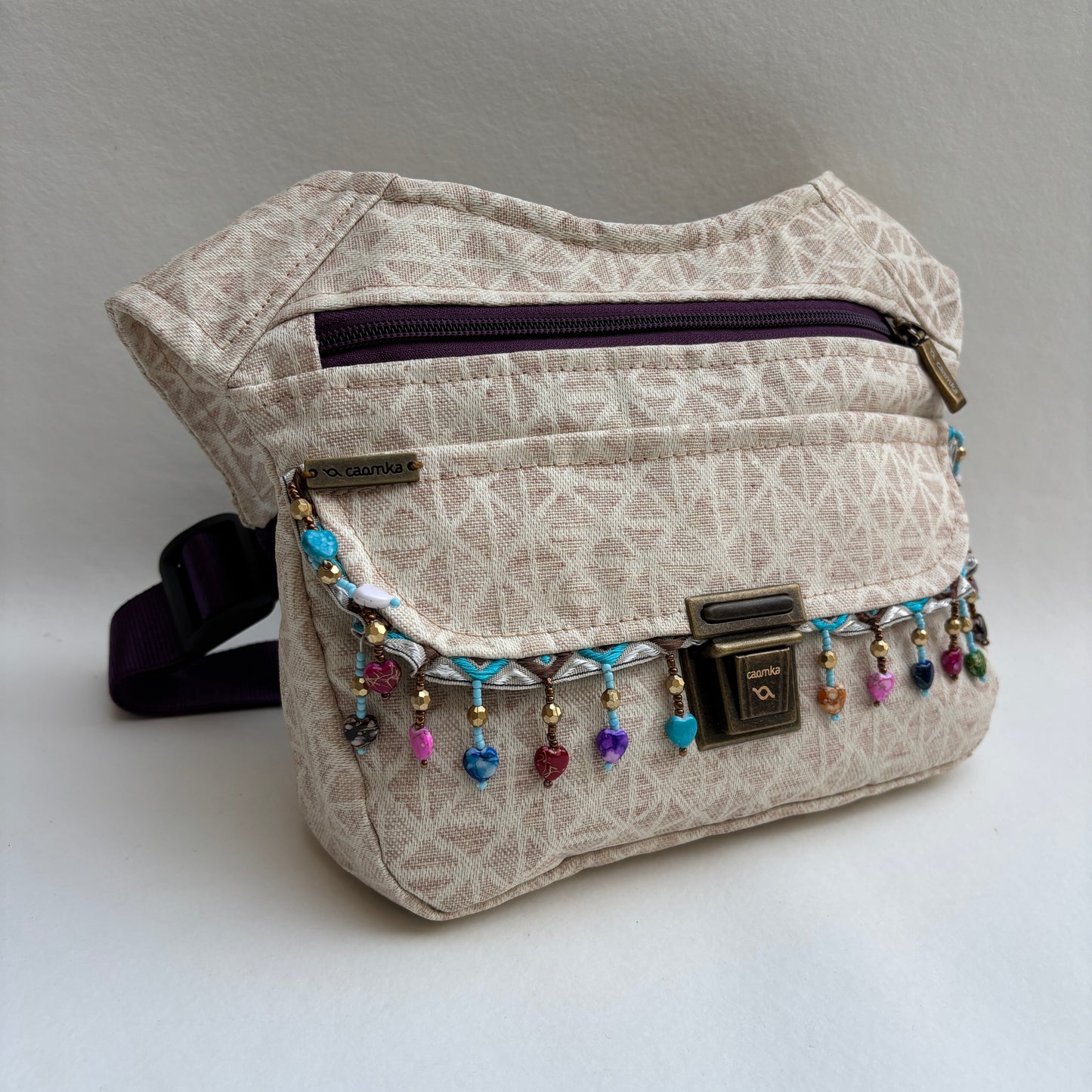 Riñonera "Special Geometric Fantasy" · Impermeable + Bolsillo trasero extra · Pieza Única Núm. 19450