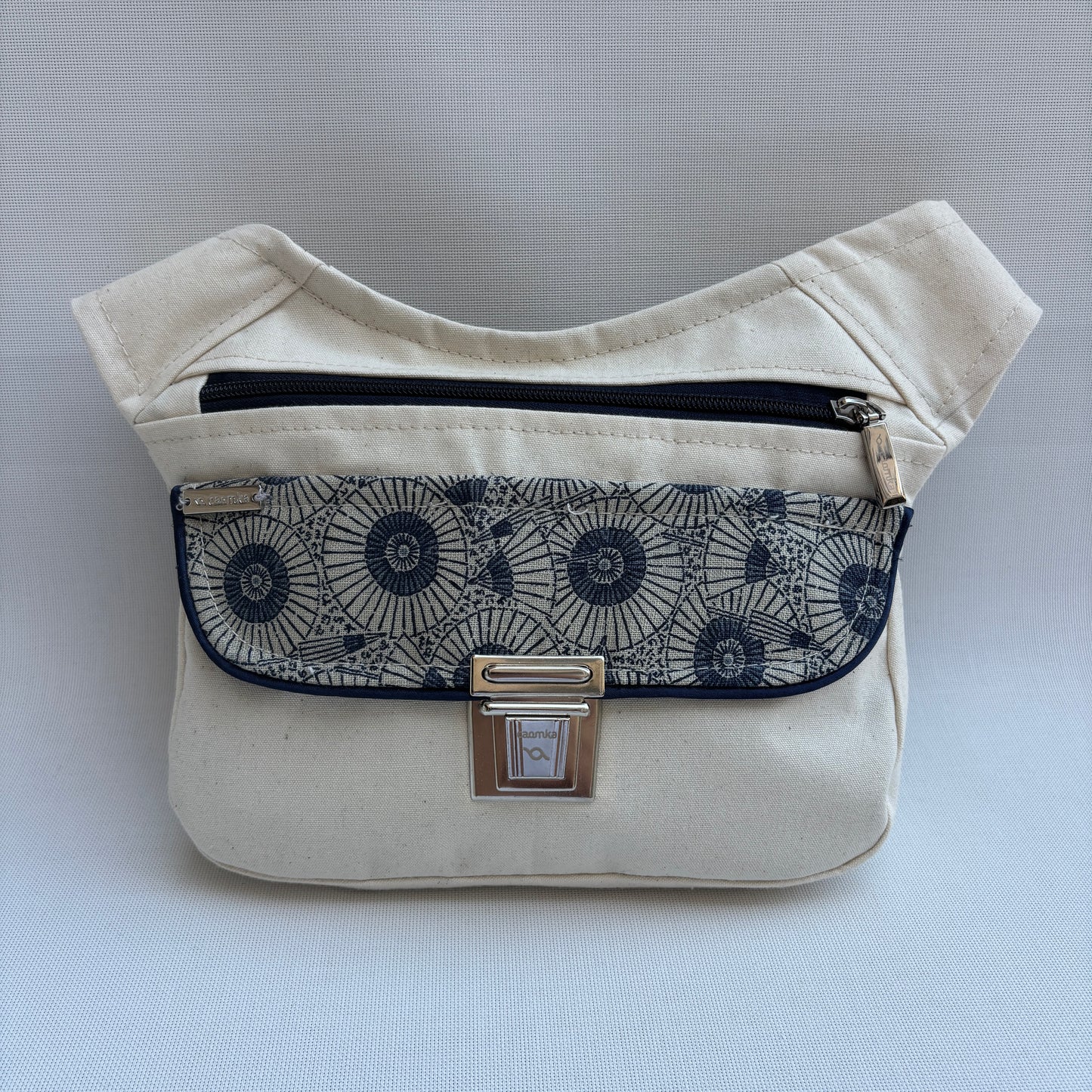 Riñonera "Special Beige Mandalas" + Bolsillo trasero · Pieza Única Núm. 17890