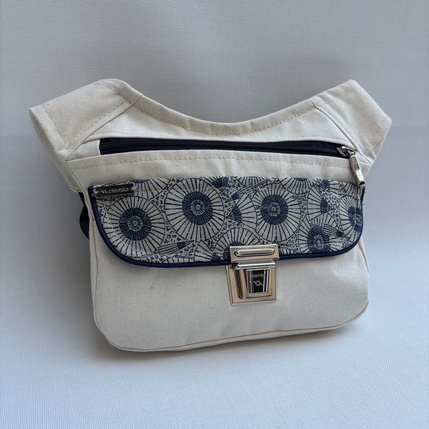 Riñonera "Special Beige Mandalas" + Bolsillo trasero · Pieza Única Núm. 17890