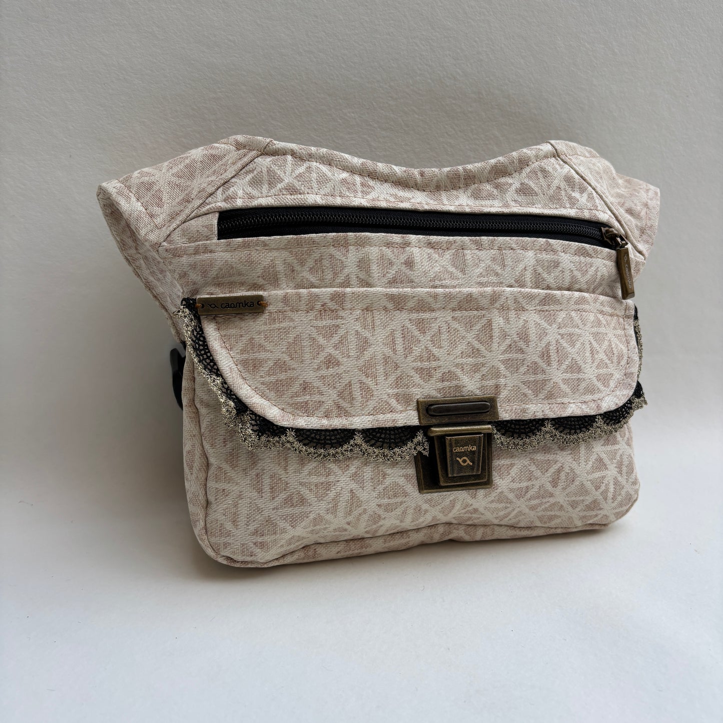 Riñonera "Special Geometric Top" · Impermeable + Bolsillo trasero extra · Pieza Única Núm. 19448