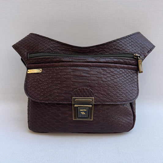 Special Dark Brown Embossed · Piel natural BioCuir® · Pieza Única Núm. 13787