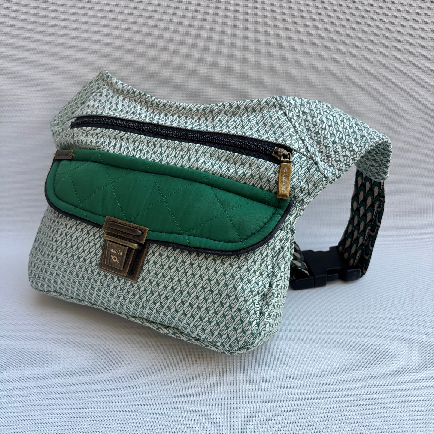 Riñonera "Special Greens Top" + Bolsillo trasero · Impermeable · Pieza Única Núm. 17861