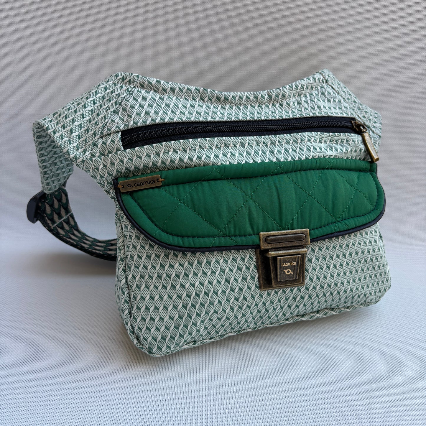 Riñonera "Special Greens Top" + Bolsillo trasero · Impermeable · Pieza Única Núm. 17861