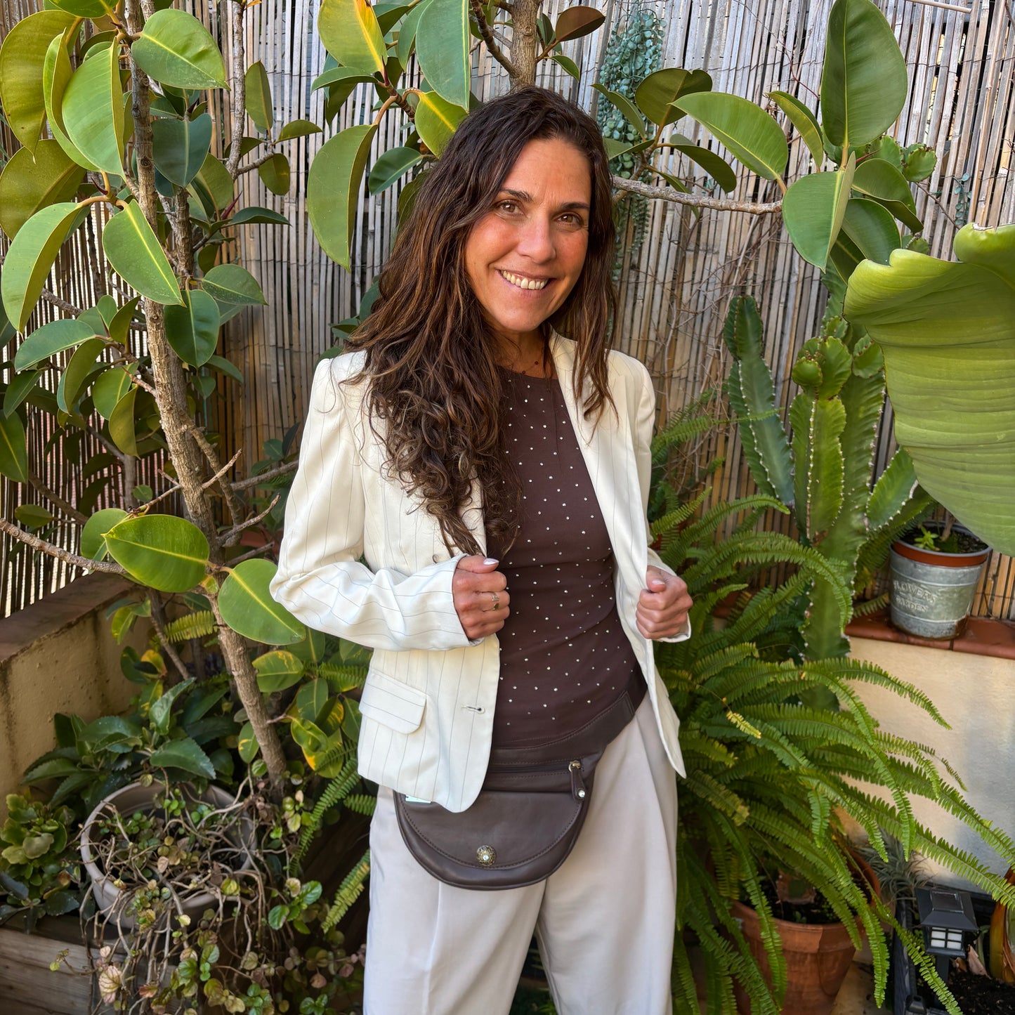 Riñonera Luna "Special Brown Luxury" Old Gold · Piel · Pieza Exclusiva Núm. 18460