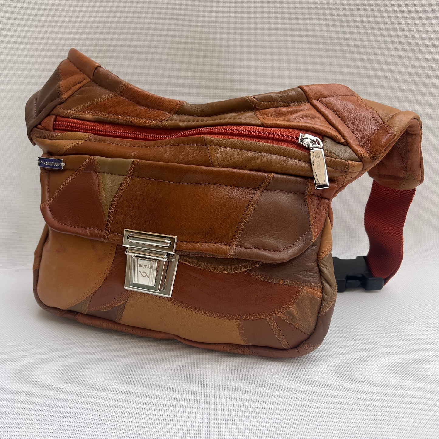 Patchwork Brown Vintage & Silver · Piel / Cuero Vintage · Pieza Única Núm. 15360