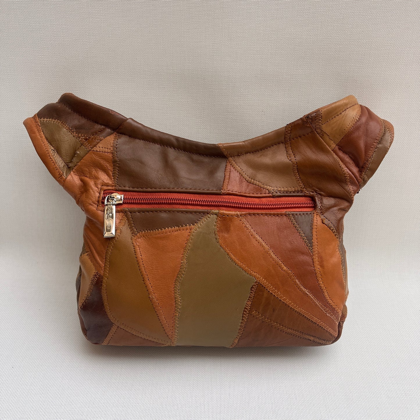 Patchwork Brown Vintage & Silver · Piel / Cuero Vintage · Pieza Única Núm. 15360