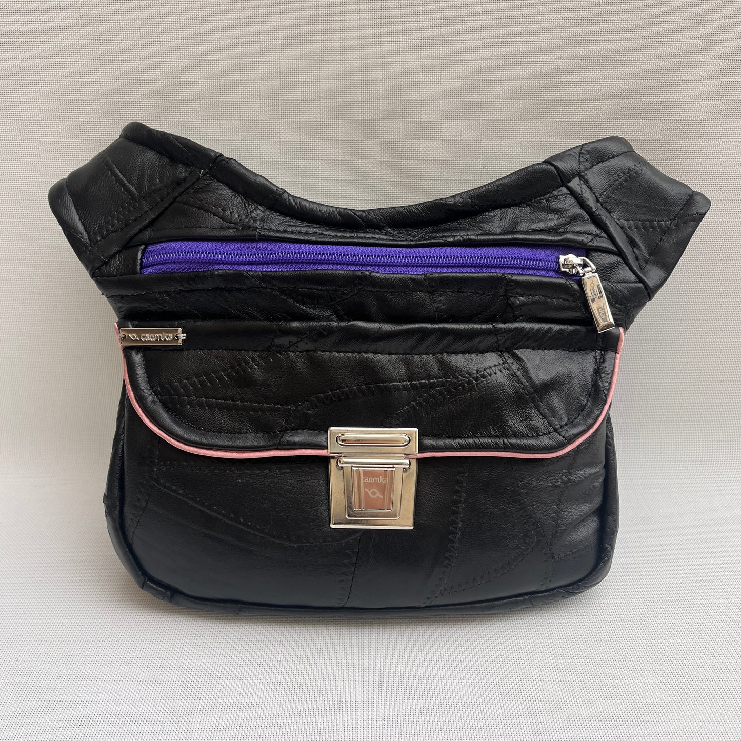 Patchwork Black Vintage & Silver · Piel / Cuero Vintage · Pieza Única Núm. 15361