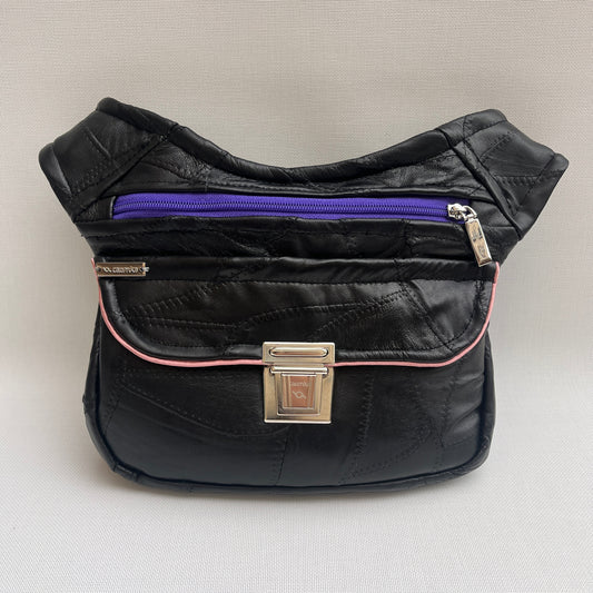 Patchwork Black Vintage & Silver · Piel / Cuero Vintage · Pieza Única Núm. 15361