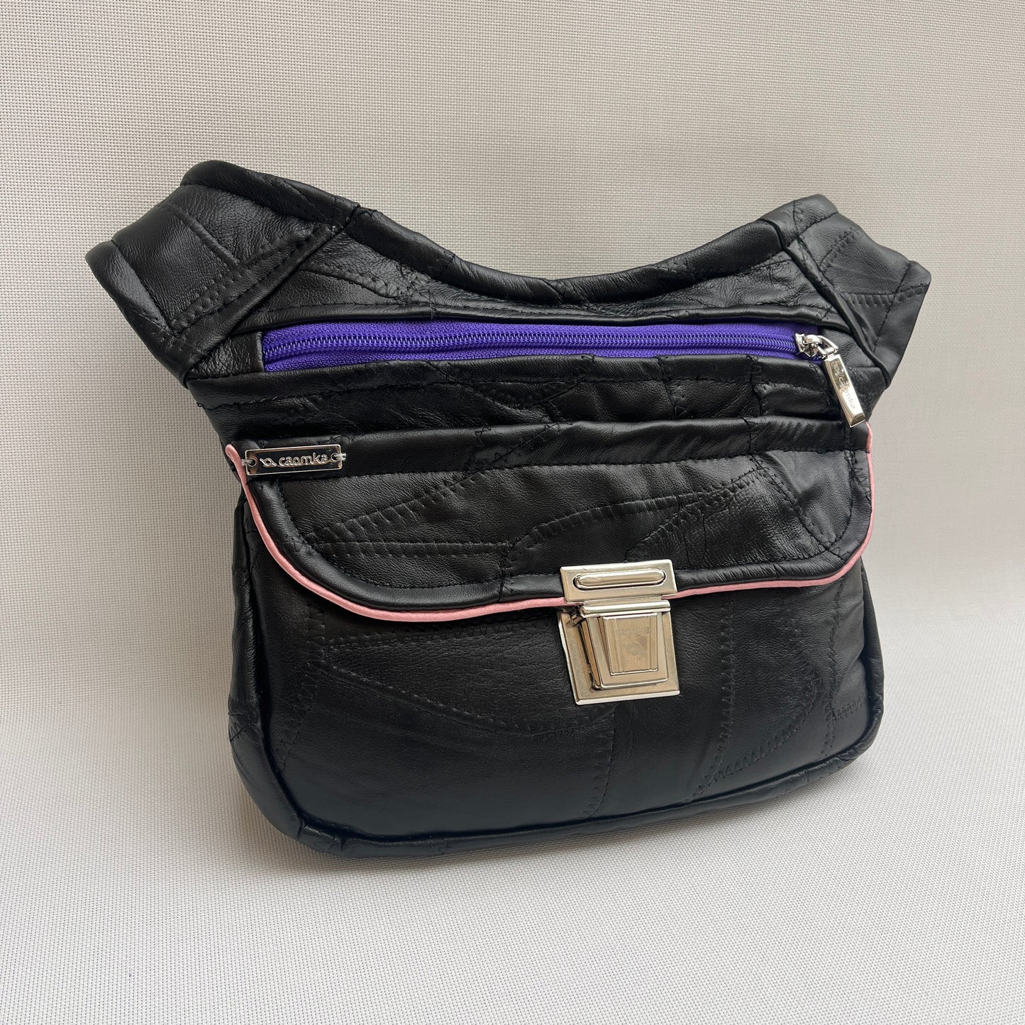 Patchwork Black Vintage & Silver · Piel / Cuero Vintage · Pieza Única Núm. 15361