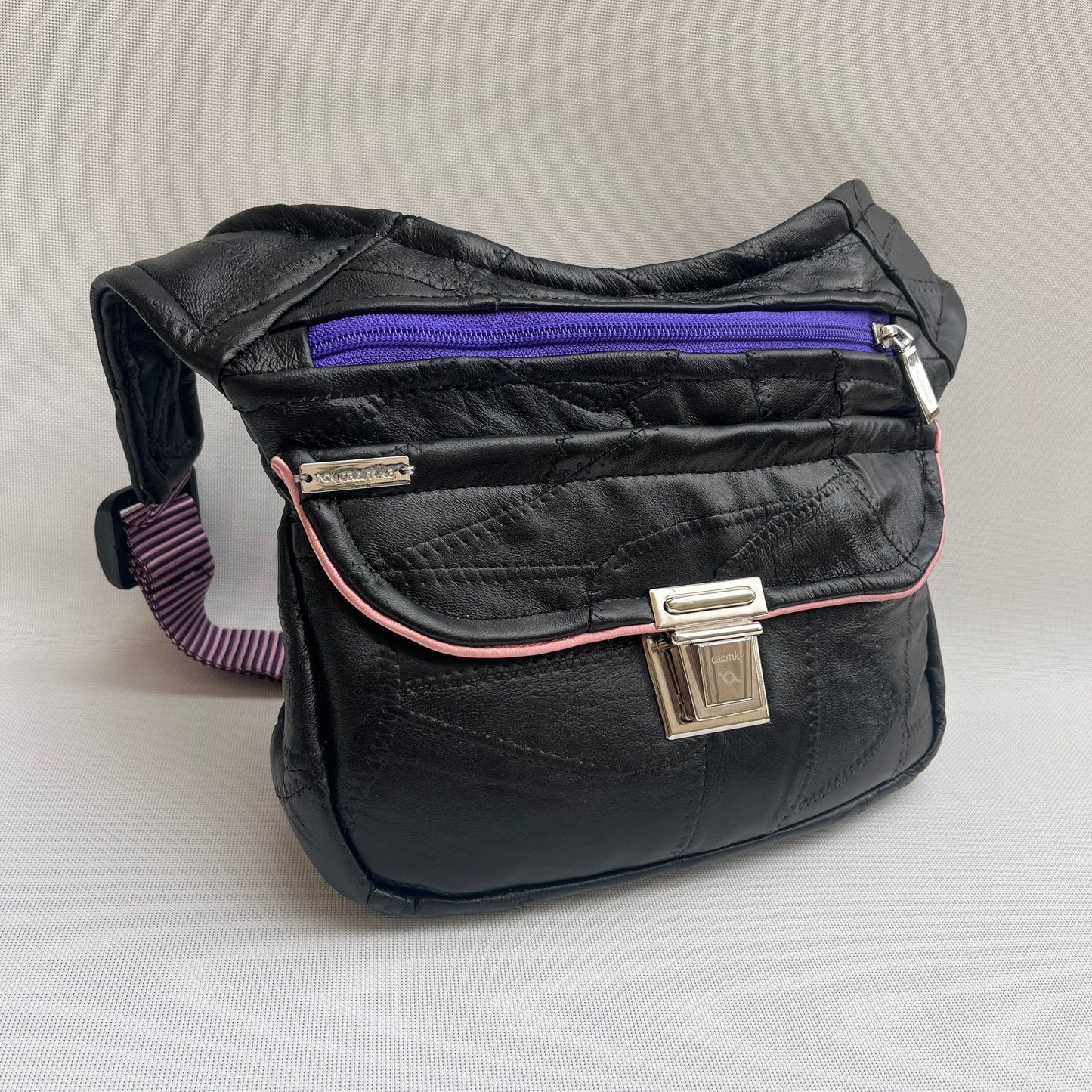 Patchwork Black Vintage & Silver · Piel / Cuero Vintage · Pieza Única Núm. 15361