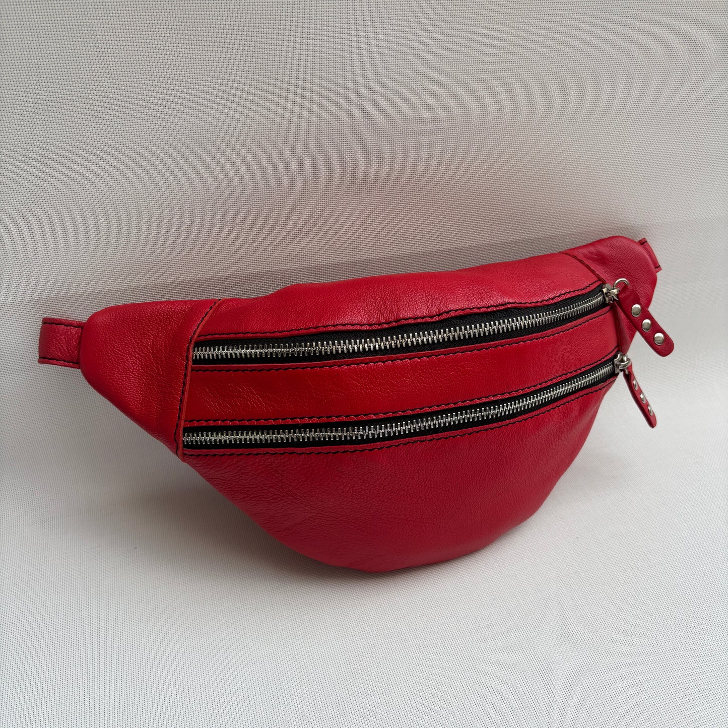 Premium Retro Chic Green BioCuir® Natural Leather Exclusive Piece No. 12639