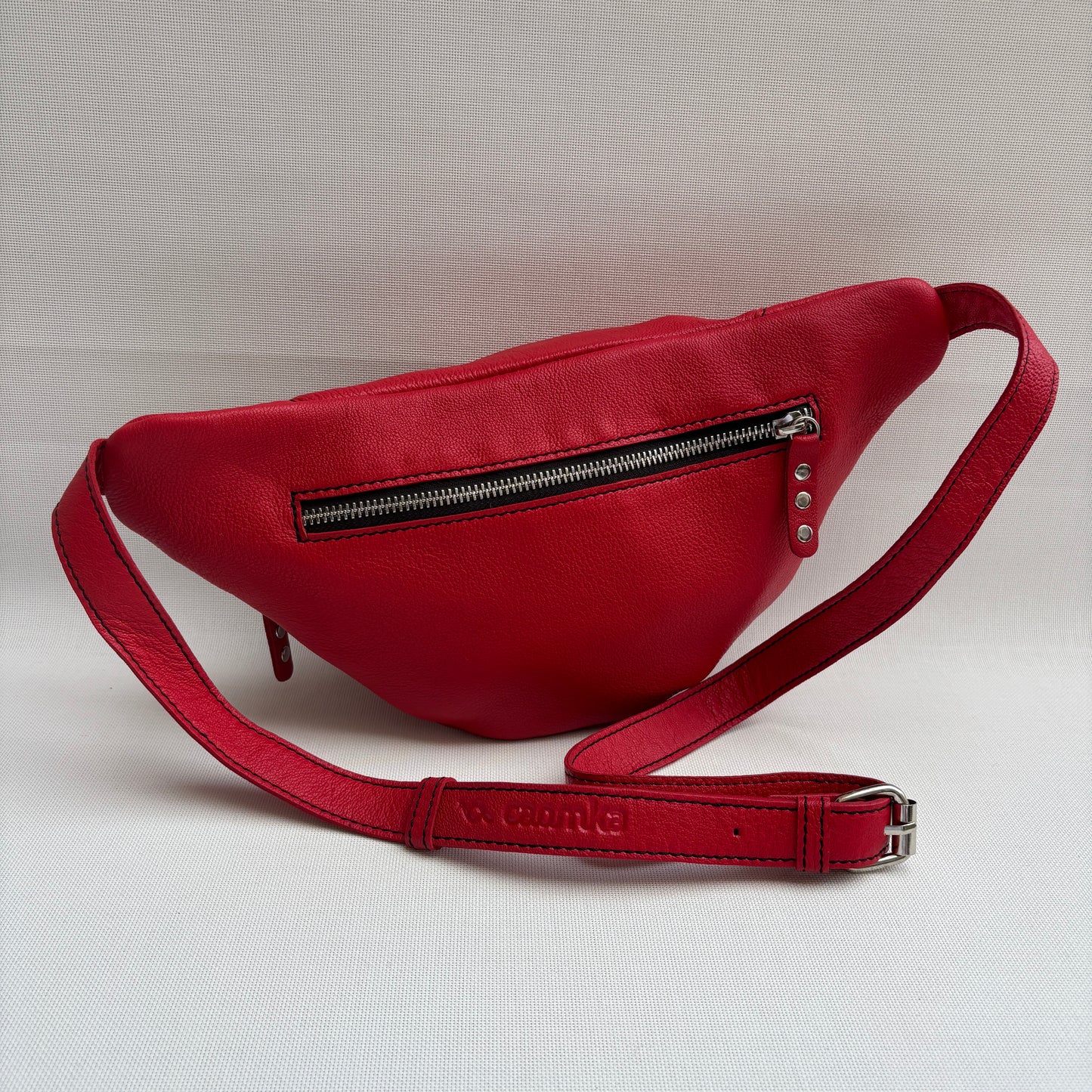 Premium Retro Chic Green BioCuir® Natural Leather Exclusive Piece No. 12639