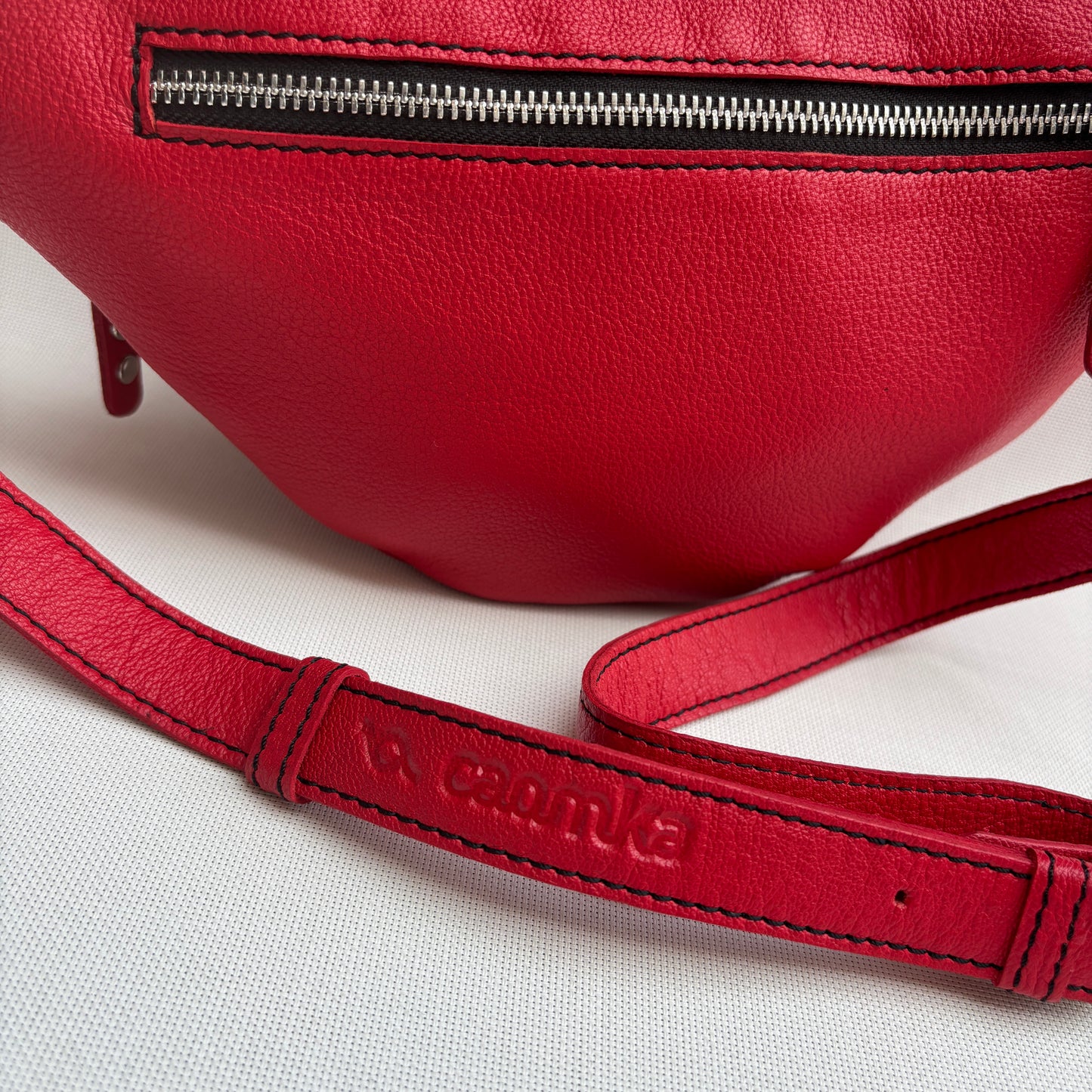 Premium Retro Chic Green BioCuir® Natural Leather Exclusive Piece No. 12639