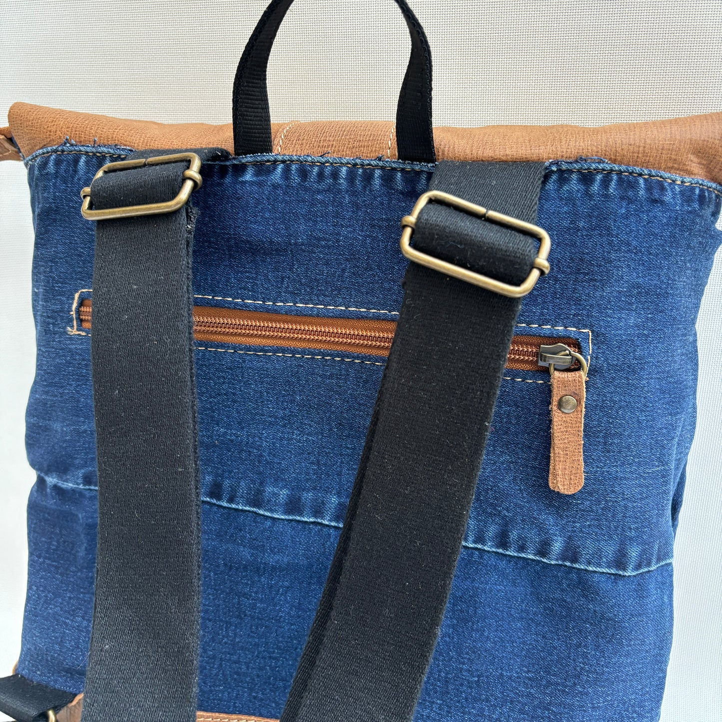 Mochila Top Caomka Recycled ♻️ Jeans · Pieza Única 16226