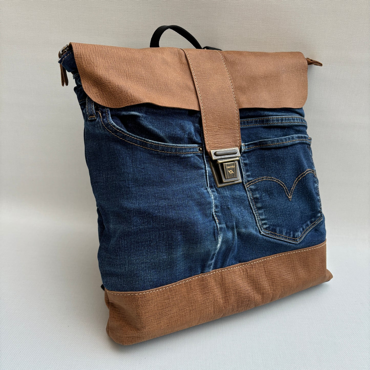Mochila Top Caomka Recycled ♻️ Jeans · Pieza Única 16226