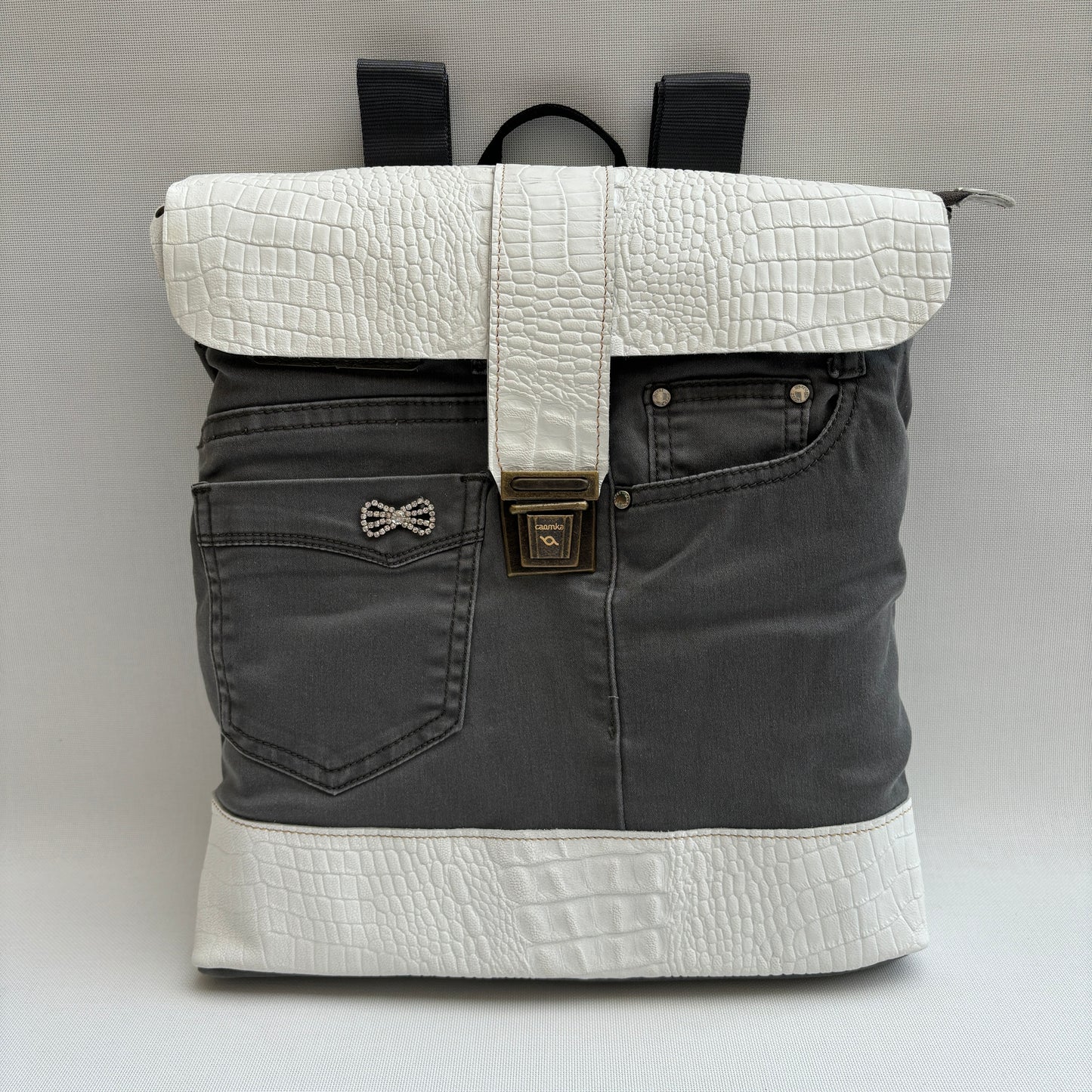Mochila Top Caomka Recycled ♻️ Jeans · Pieza Única 16227