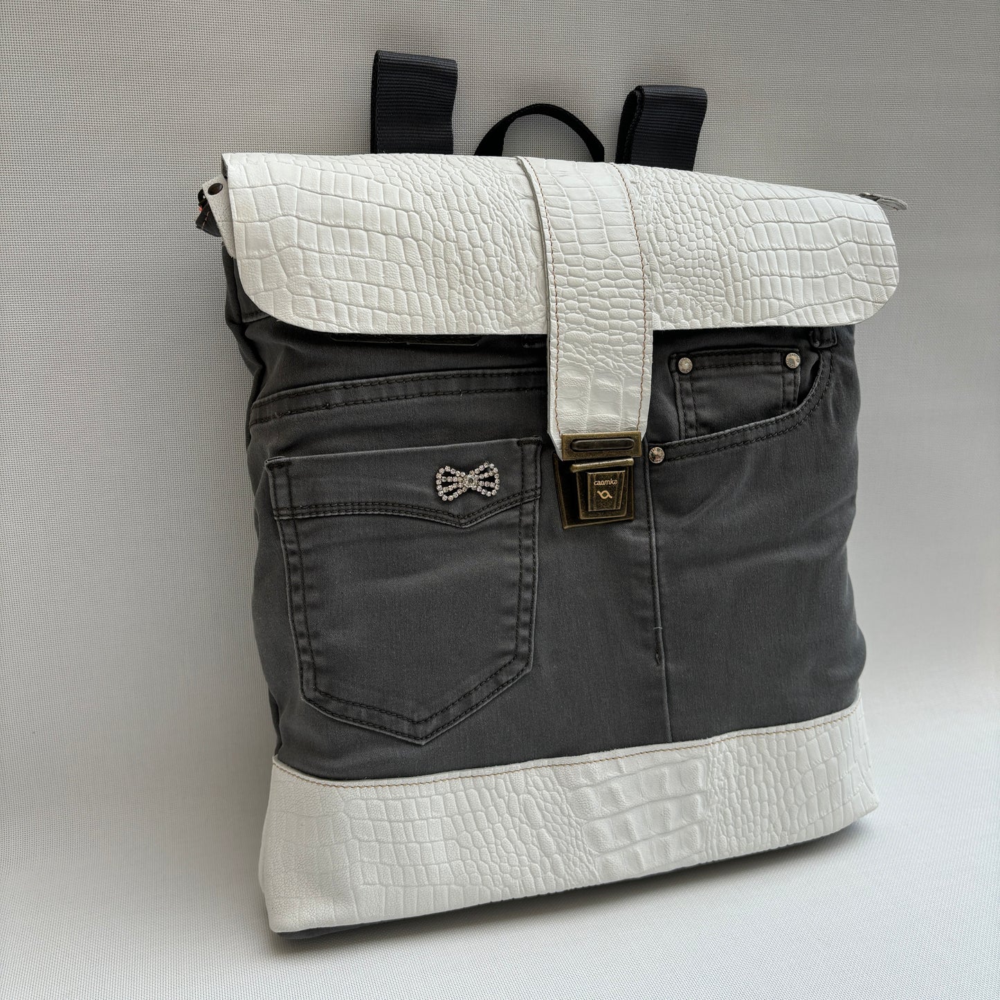 Mochila Top Caomka Recycled ♻️ Jeans · Pieza Única 16227