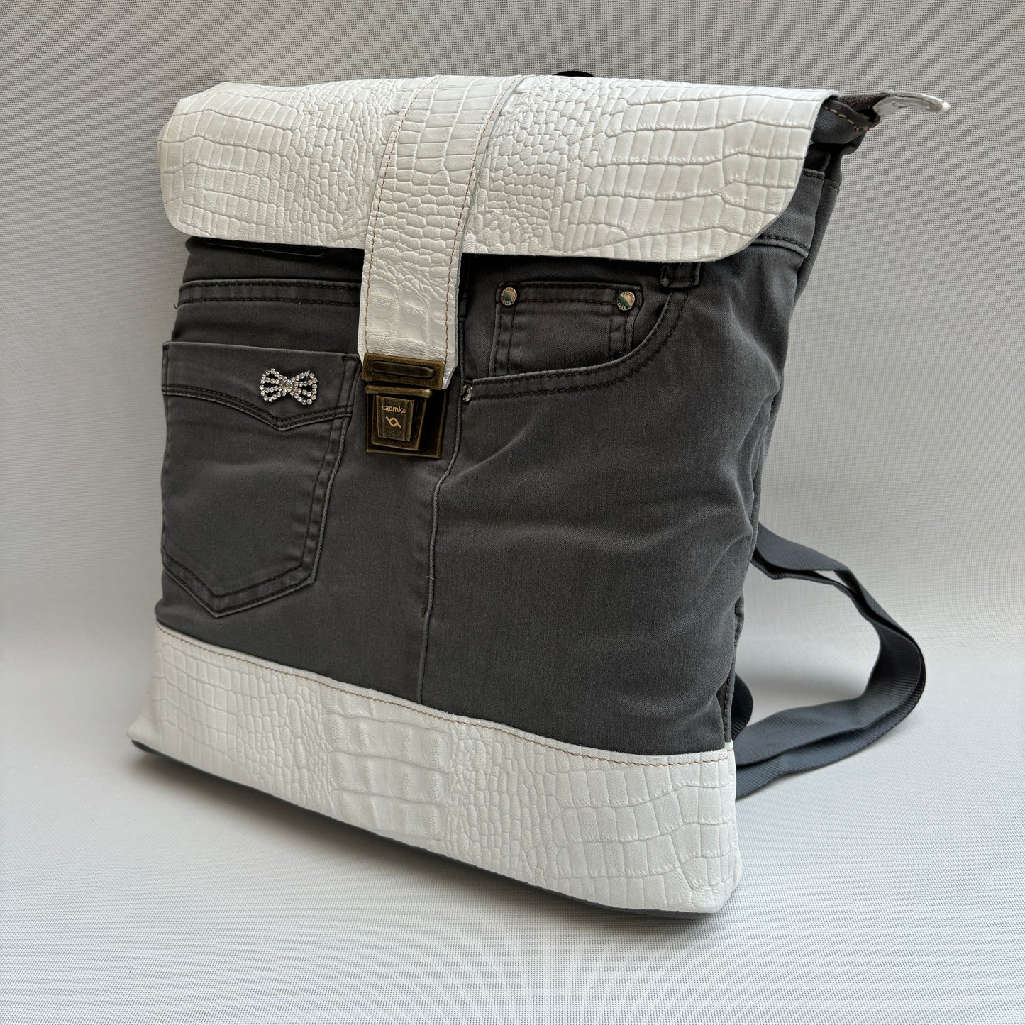 Mochila Top Caomka Recycled ♻️ Jeans · Pieza Única 16227