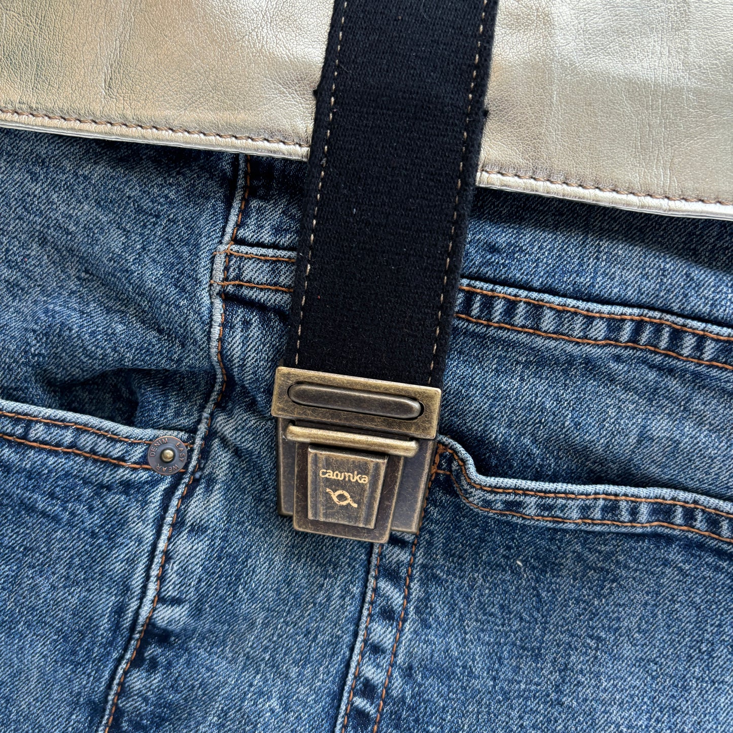 Mochila Top Caomka Recycled ♻️ Jeans · Pieza Única 16236