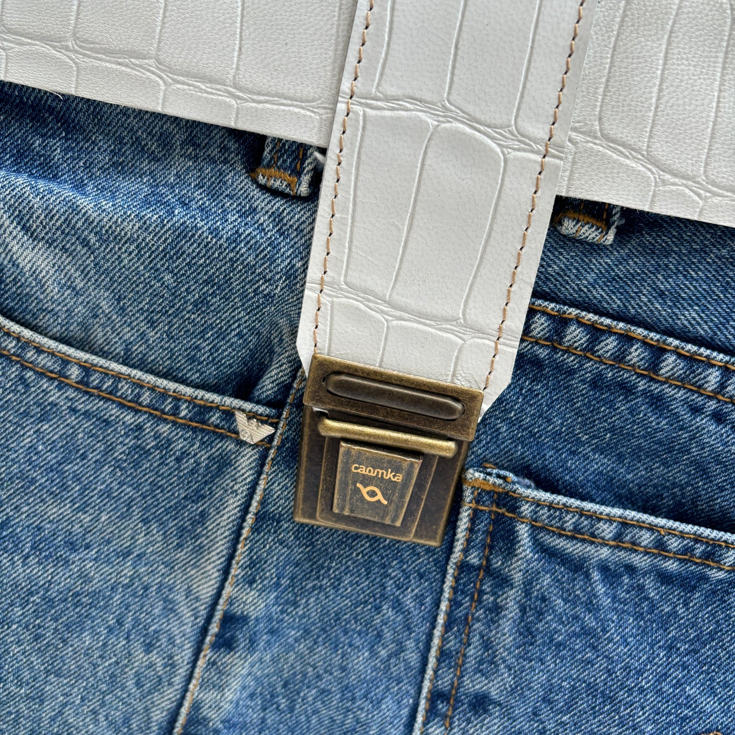 Mochila Top Caomka Recycled ♻️ Jeans · Pieza Única 16237