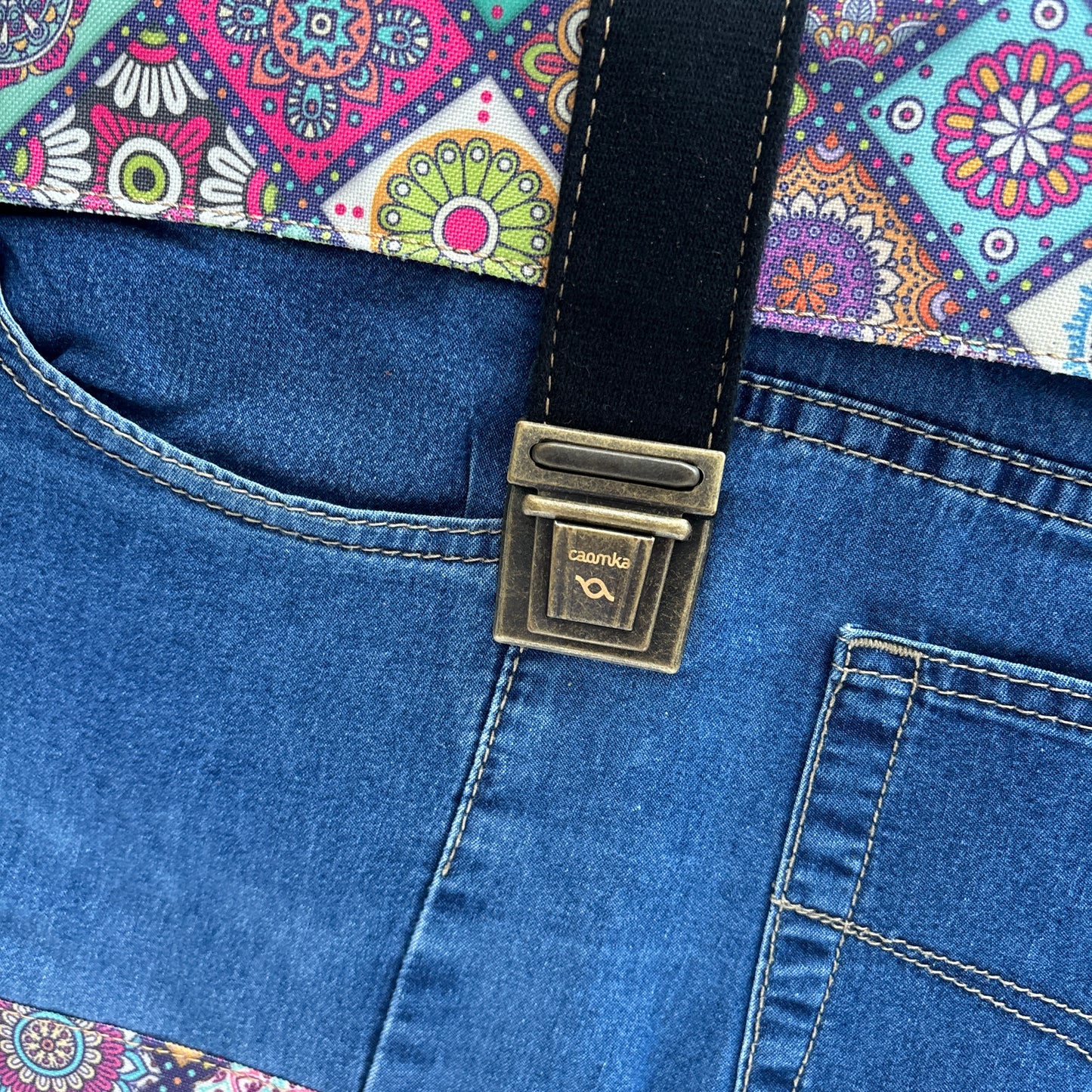 Mochila Top Caomka Recycled ♻️ Jeans · Pieza Única 16225