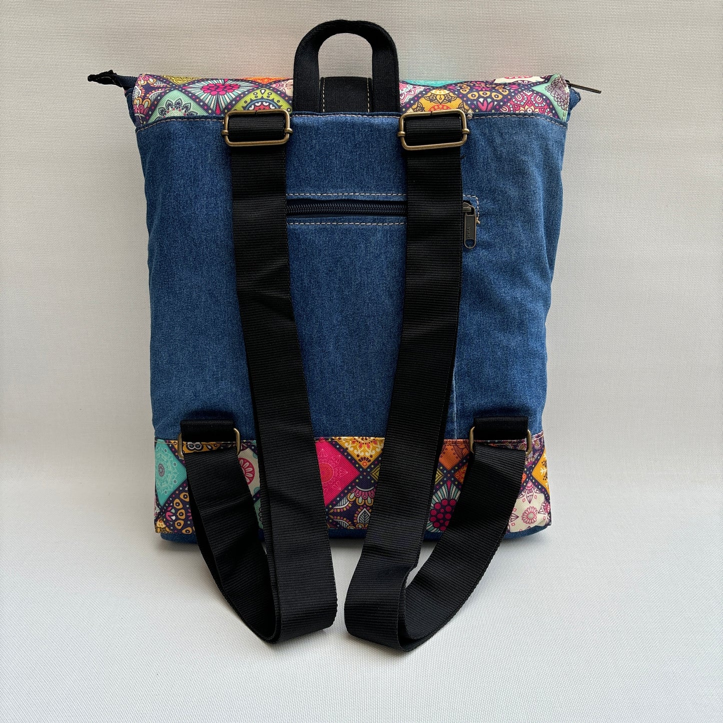 Mochila Top Caomka Recycled ♻️ Jeans · Pieza Única 16225