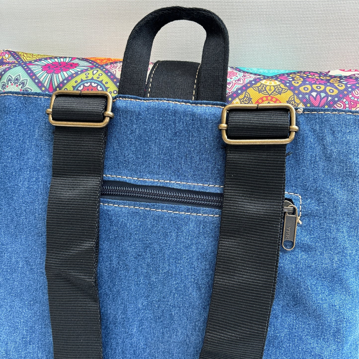 Mochila Top Caomka Recycled ♻️ Jeans · Pieza Única 16225