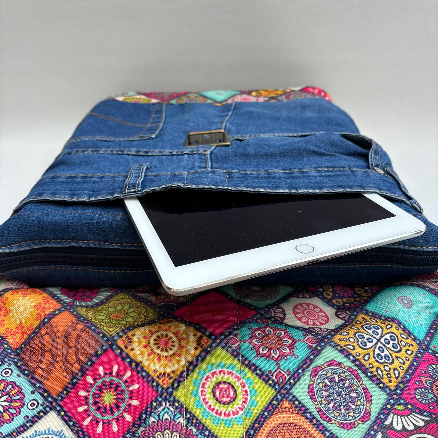 Mochila Top Caomka Recycled ♻️ Jeans · Pieza Única 16225