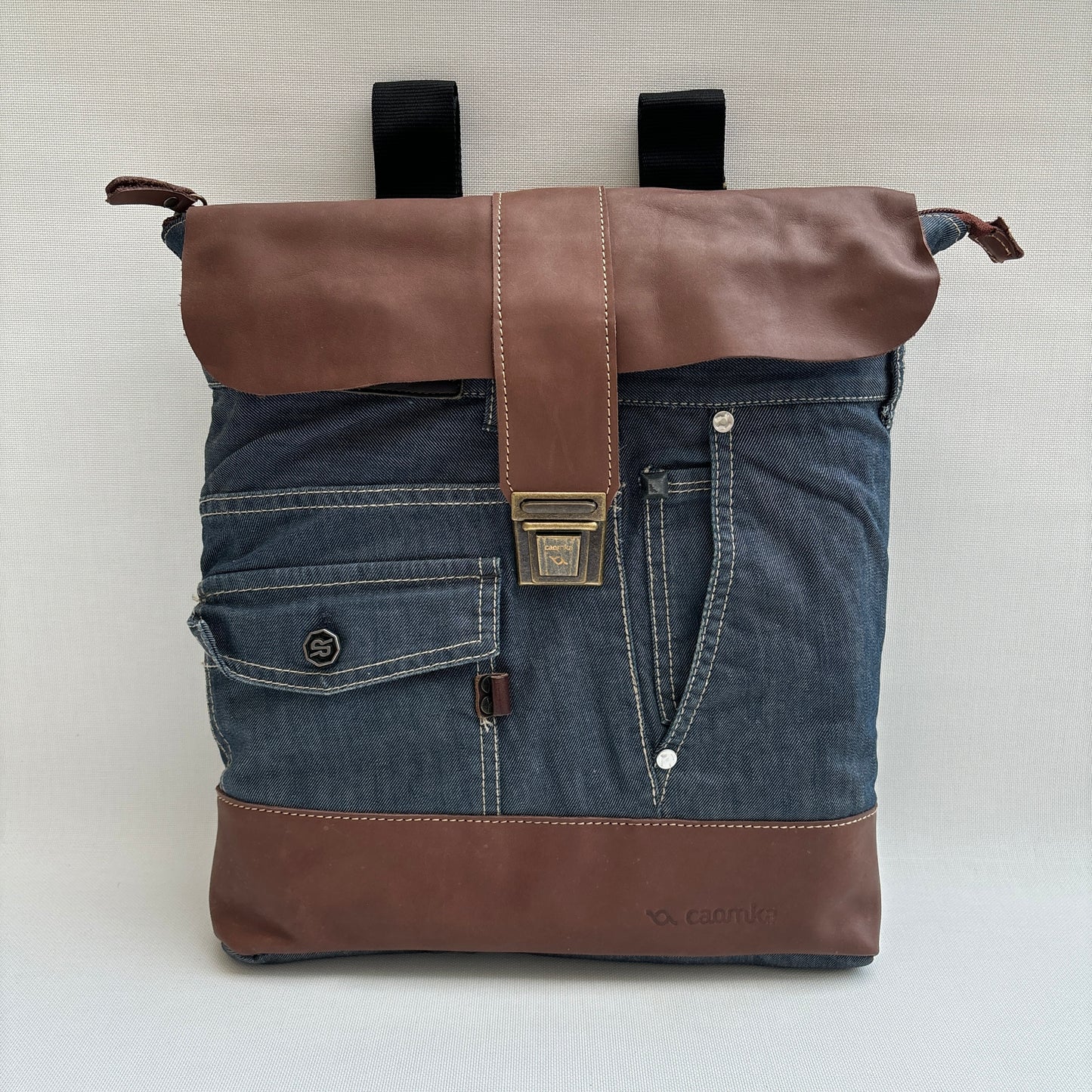 Mochila Top Caomka Recycled ♻️ Jeans · Pieza Única 16234