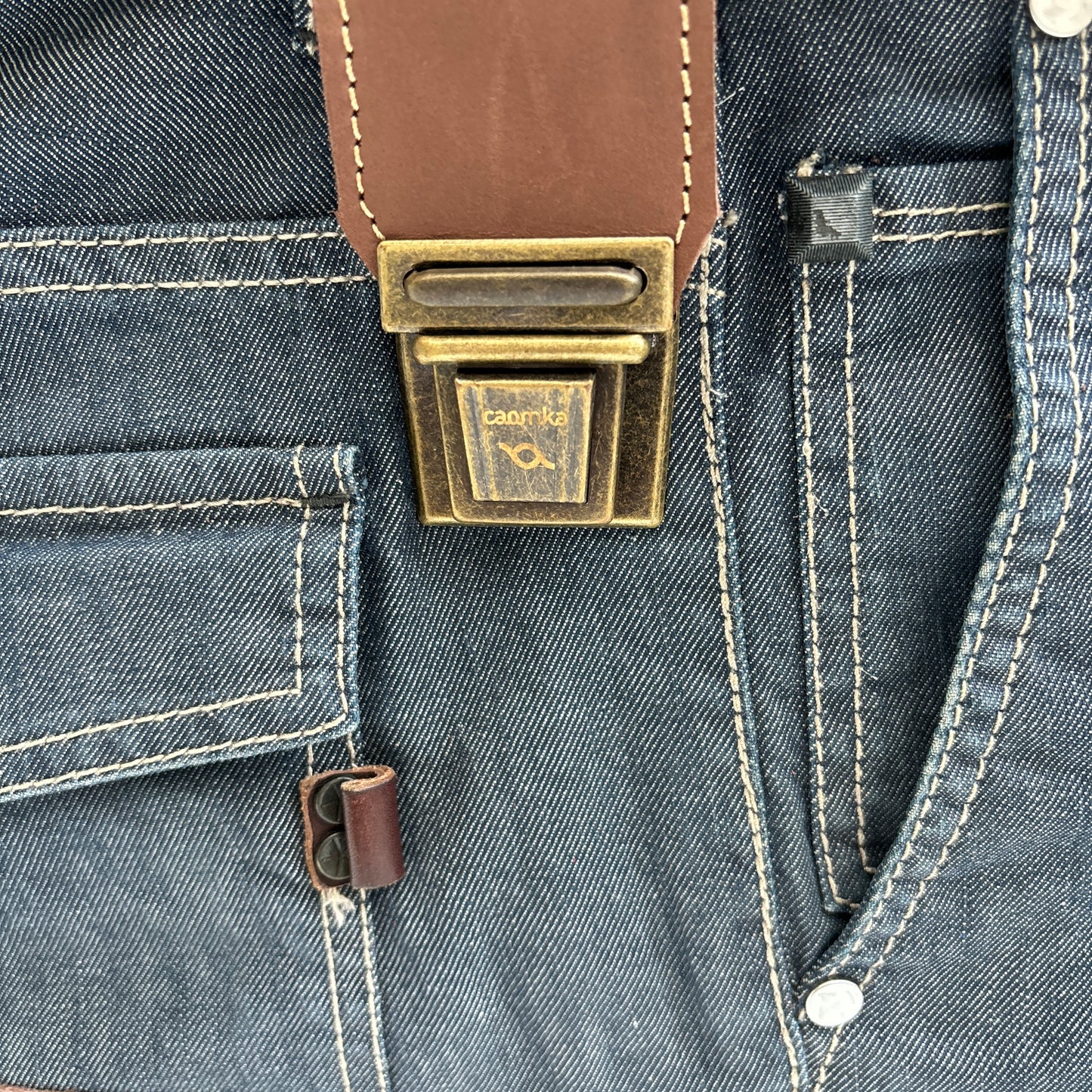 Mochila Top Caomka Recycled ♻️ Jeans · Pieza Única 16234