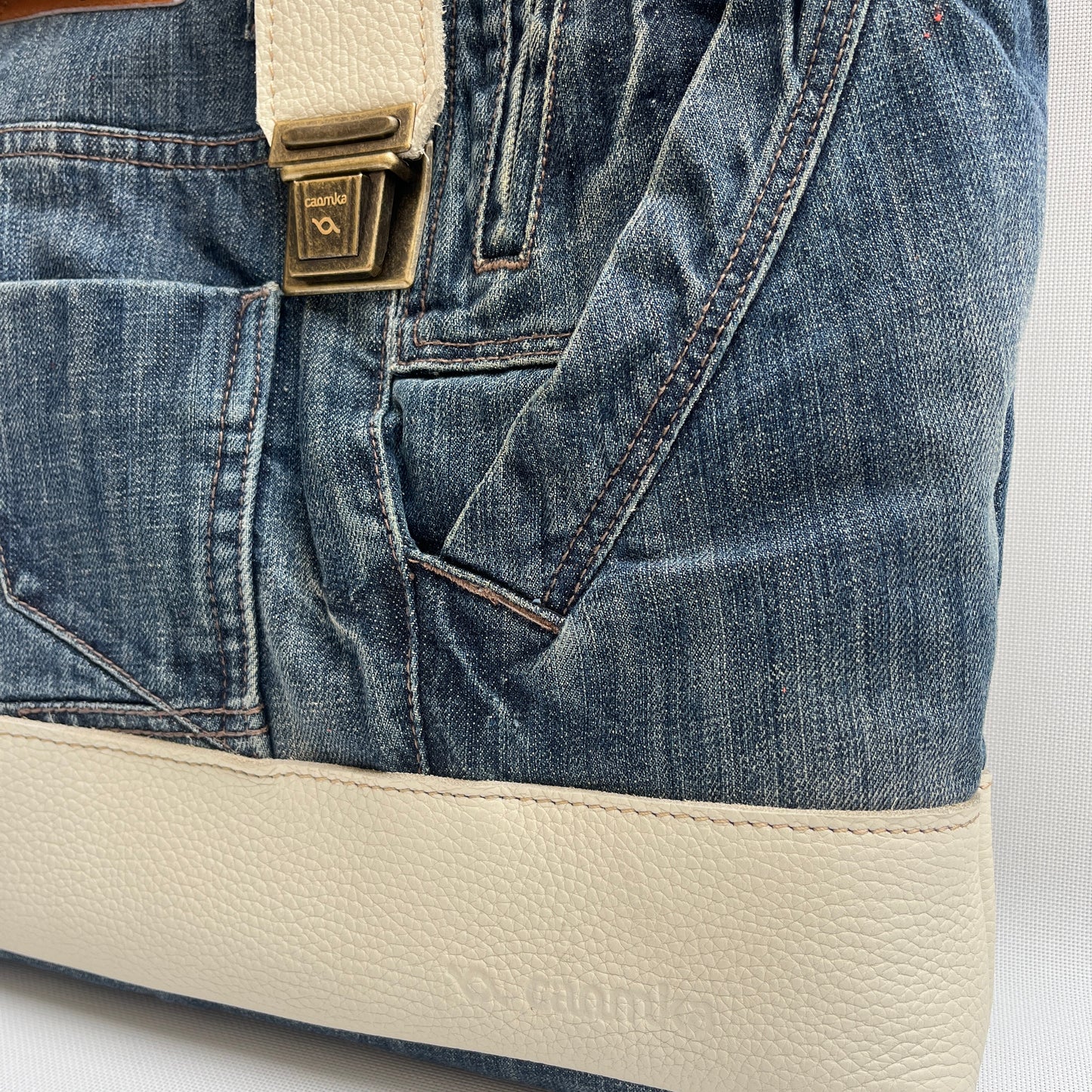 Mochila Top Caomka Recycled ♻️ Jeans · Pieza Única 15339