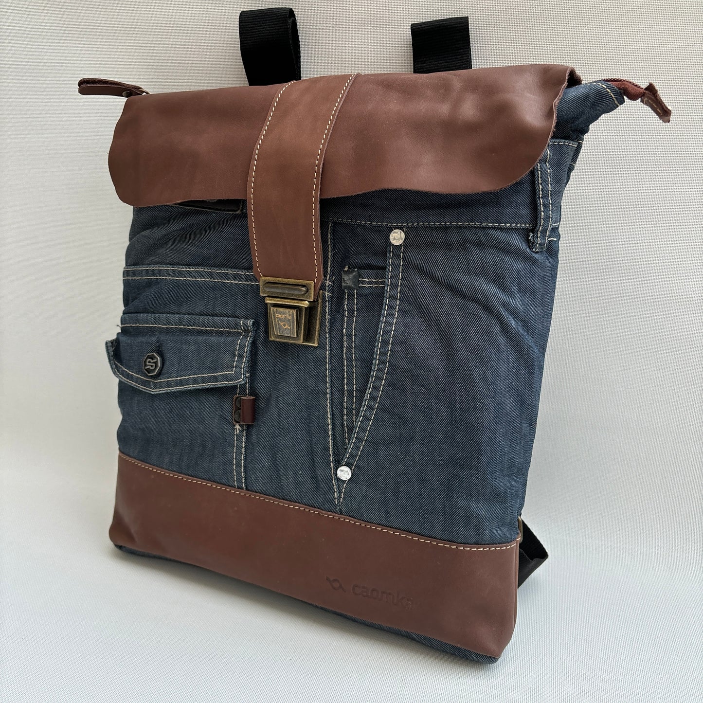 Mochila Top Caomka Recycled ♻️ Jeans · Pieza Única 16234