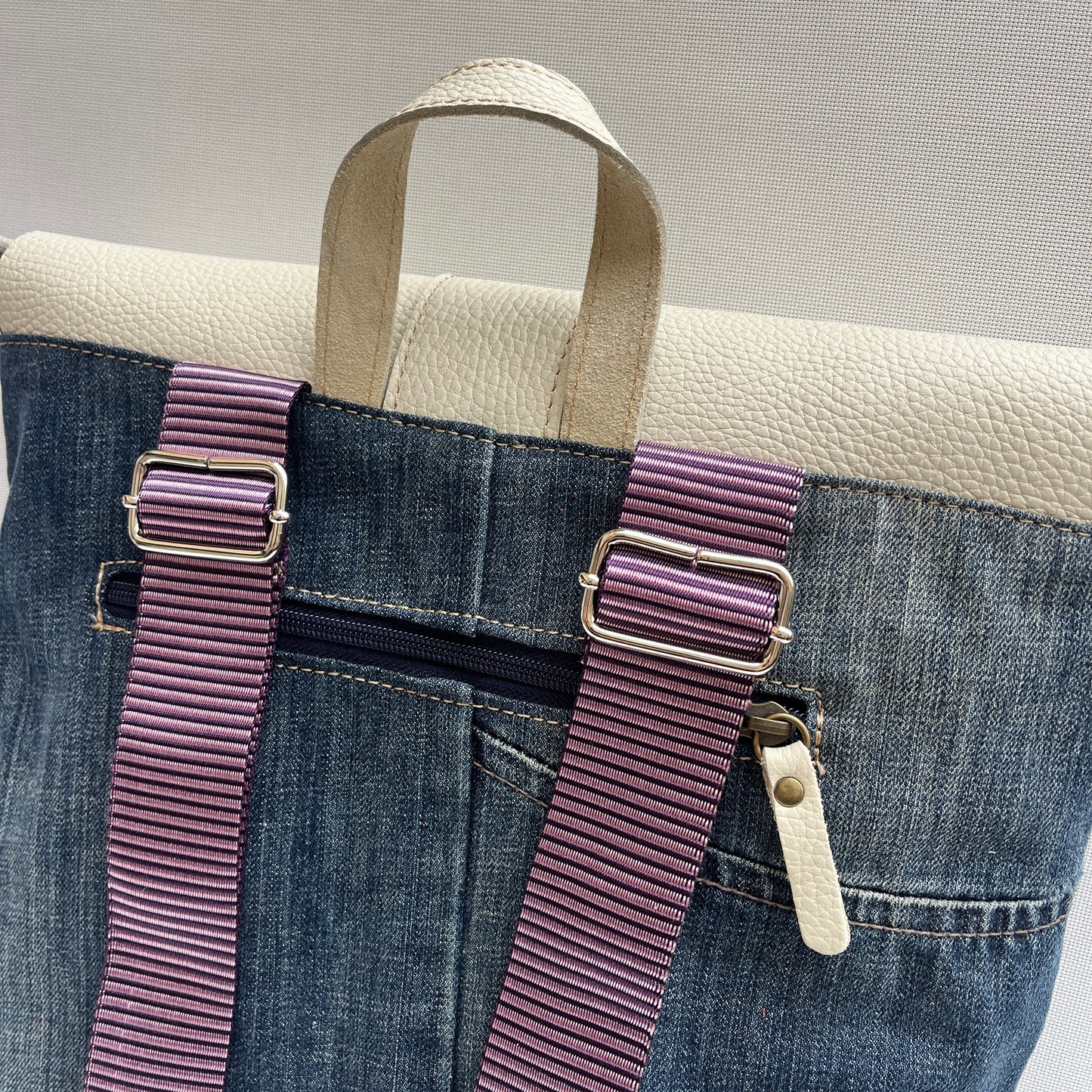 Mochila Top Caomka Recycled ♻️ Jeans · Pieza Única 15339