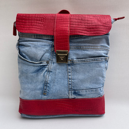 Mochila Top Caomka Recycled ♻️ Jeans · Pieza Única 15340