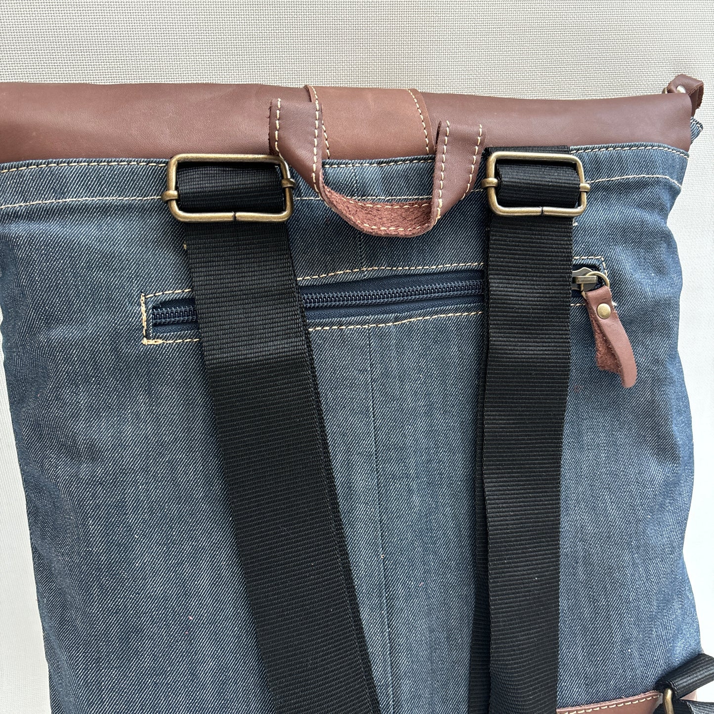 Mochila Top Caomka Recycled ♻️ Jeans · Pieza Única 16234