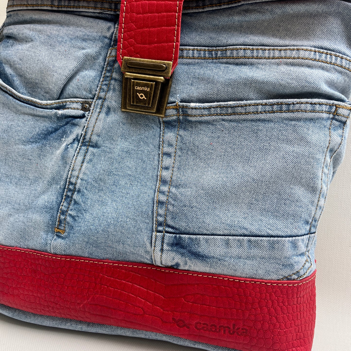 Mochila Top Caomka Recycled ♻️ Jeans · Pieza Única 15340