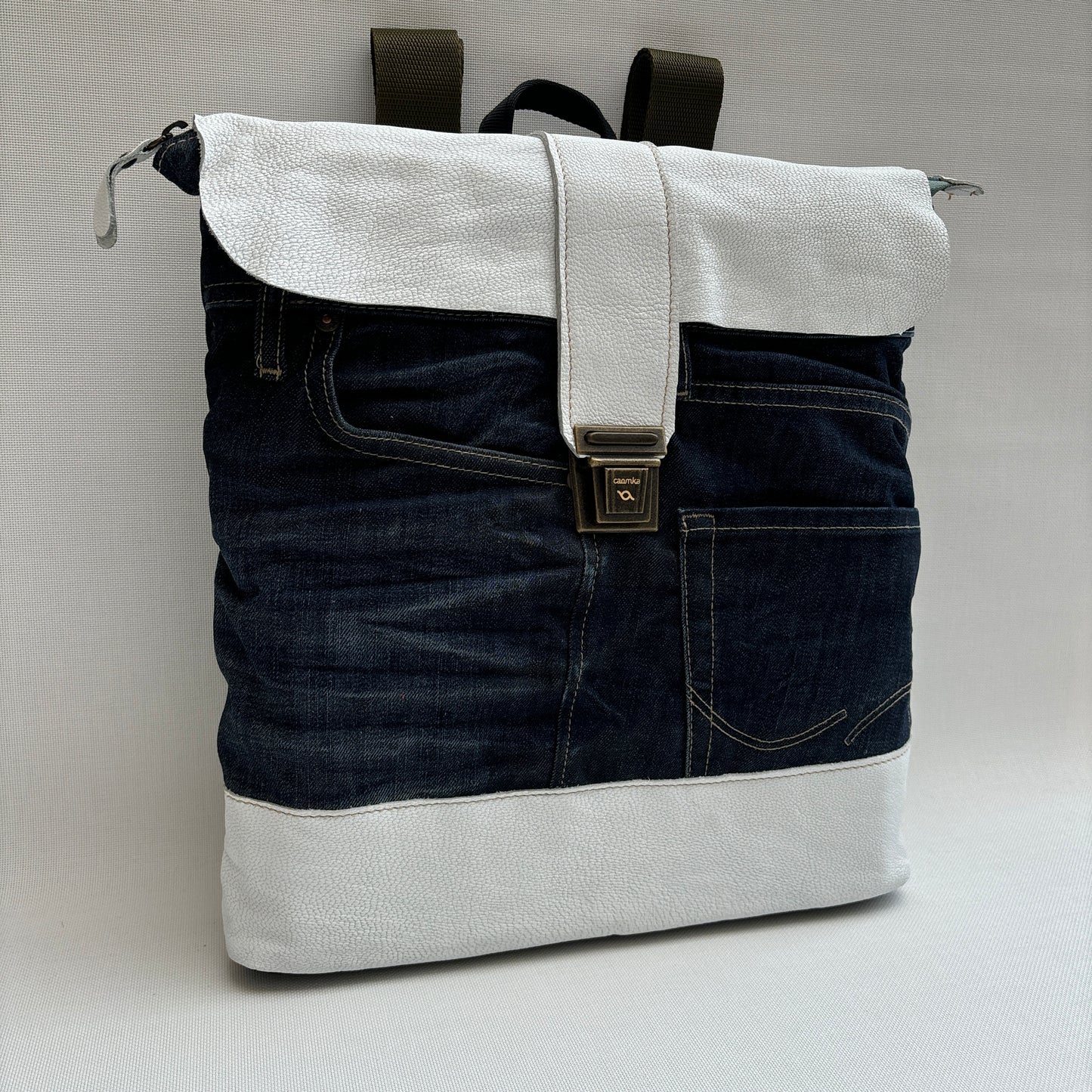 Mochila Top Caomka Recycled ♻️ Jeans · Pieza Única 16235