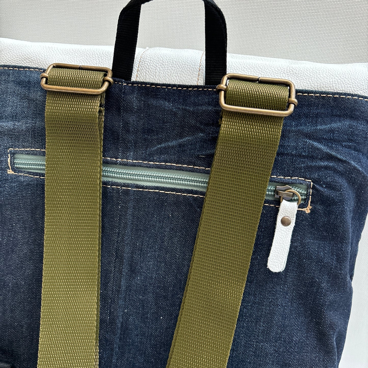 Mochila Top Caomka Recycled ♻️ Jeans · Pieza Única 16235