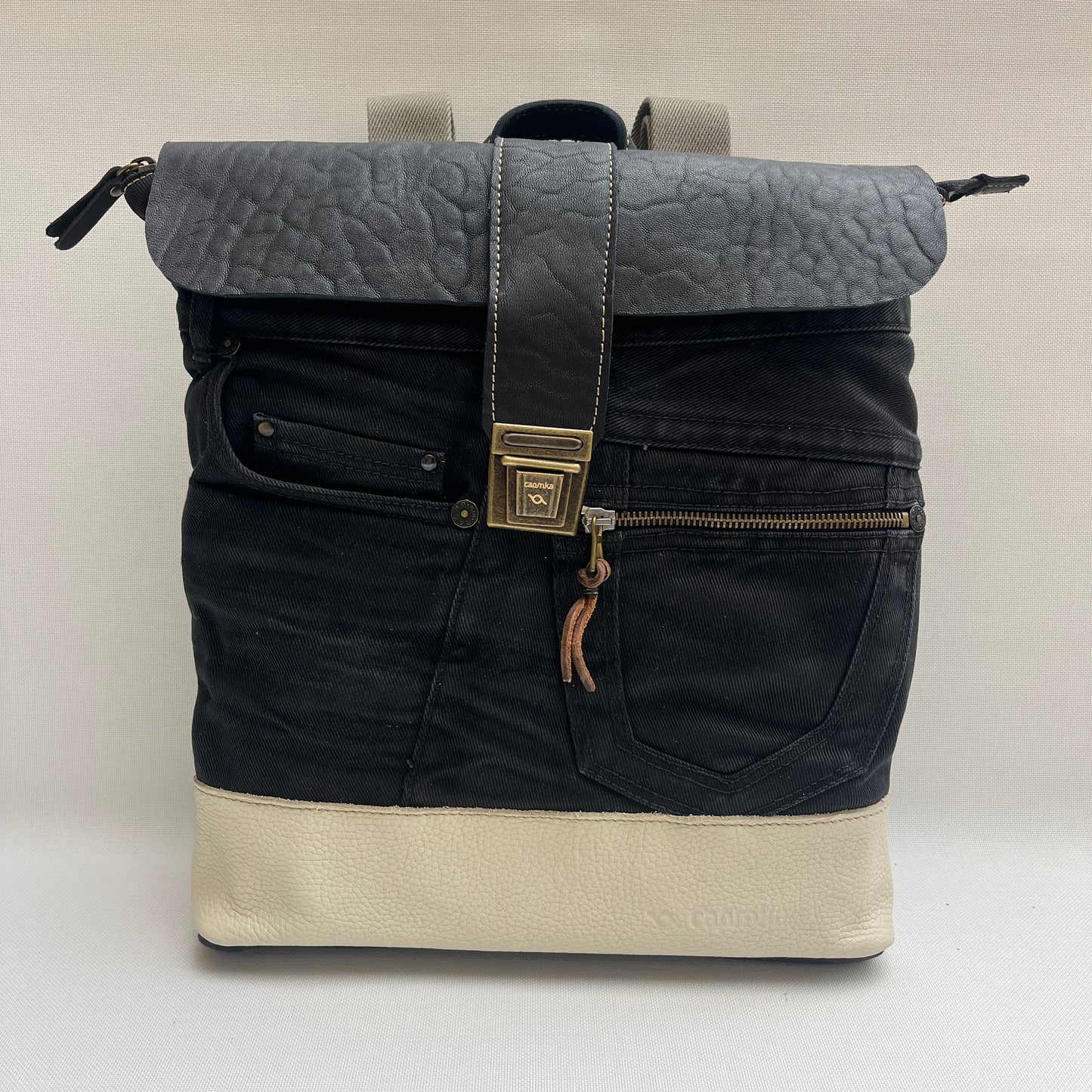 Mochila Top Caomka Recycled ♻️ Jeans · Pieza Única 15342