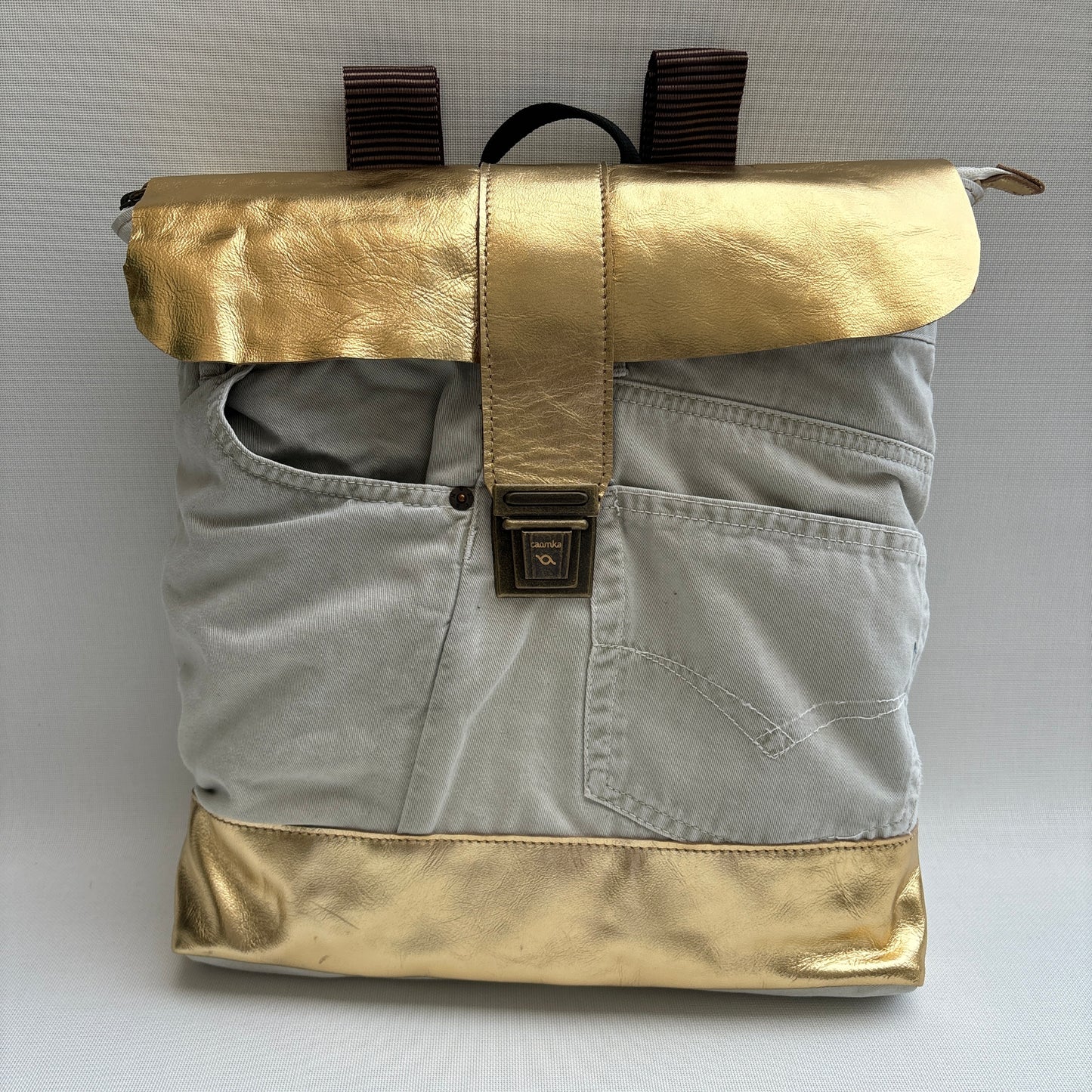 Mochila Top Caomka Recycled ♻️ Jeans · Pieza Única 16232