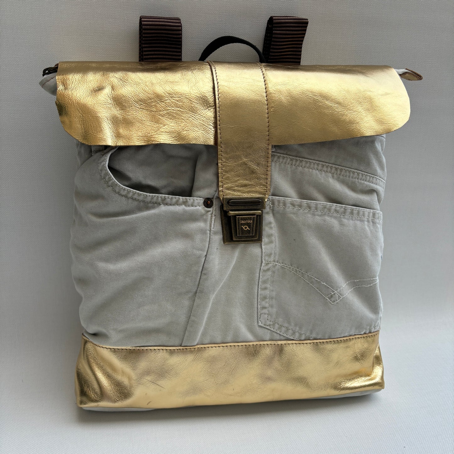 Mochila Top Caomka Recycled ♻️ Jeans · Pieza Única 16232