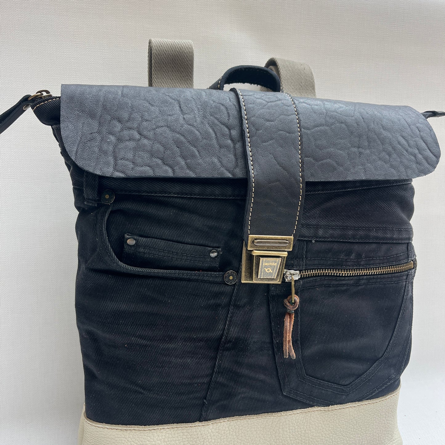 Mochila Top Caomka Recycled ♻️ Jeans · Pieza Única 15342